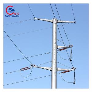 China 10m 12m Steel Telephone Pole 15m Q235 Power Transmission Galvanized supplier