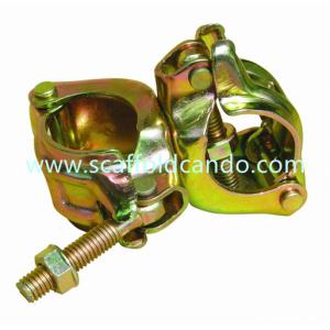 China 110° scaffold pressed electro galvanized double coupler clamp Japanese standard with good performance supplier