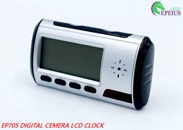 Long Time Recording Alarm Clock Hidden Camera Wifi , 1080P Spy Clock Ip Camera