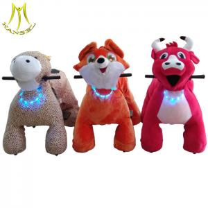 Hansel Most popular plush electric animal scooters for shopping mall