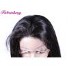 China Unprocessed Virgin Human Hair Straight Front Lace Wigs 200-400g wholesale