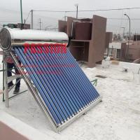 China 250L Thermal Solar Vacuum Tube Water Heater Galvanized Steel Painted Steel Shell on sale