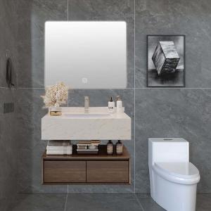 80*25*50cm Bathroom Vanity Cabinets Solid Wood Vanity Set With Sink