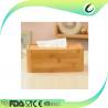 China Home decoration table desk bamboo tissue box wholesale