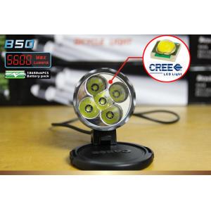 A bicicleta do diodo emissor de luz da parte dianteira da segurança 50W ilumina 5600 lúmen, luz conduzida t6 da bicicleta da bicicleta do xml do cree