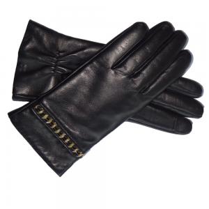 Wholesale classic winter warm real leather gloves
