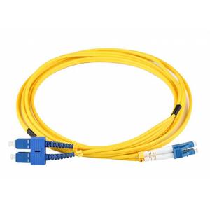 China LSZH 9/125 IC SC Fiber Patch Cable  , Duplex Single Mode Fiber Optic Cable supplier