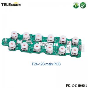 F24-12S Transmitter PCB Single Speed Push Buttons Crane Remote Control Main PCB
