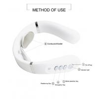 China Cordless Rechargeable Pulse Neck Massager Electric Wireless Neck Massager With Heat on sale