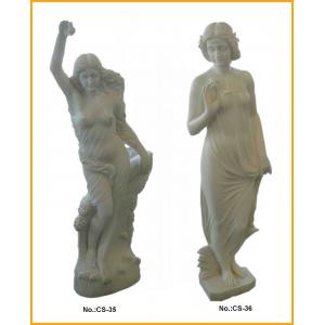 Western Women Carving Stone Statue