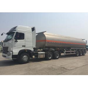 China Large Capacity Diesel Semi Trailer Fuel Tanker Truck Tri - Axle 50 - 80 Tons supplier