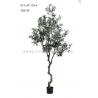 High Imitation Faux Olive Plant 240CM 8 Ft Curving Stem Low Maintance Natural
