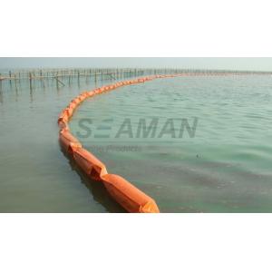 China Solid Floating Pvc Oil Containment Boom With Balast Chain And Shackle supplier
