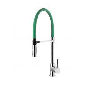 Chrome Green Single Hole Magnetic Pull Down Kitchen Faucet Kitchen Water Mixer Tap