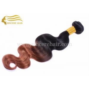 China 55 CM Body Wave Ombre Hair Extensions Machine Weft for sale - 22 Body Wave Ombre Hair Weft Extension for Sale supplier