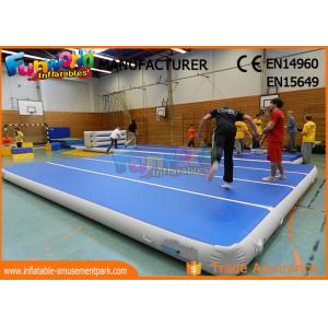 China 0.9mm PVC Tarpaulin Jumping Inflatable Gym Airtrick Mat / Blow Up Tumbling Mat supplier