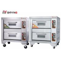 China Commercial Industrial Two Deck Four Tray 430 13.2kw Bakery Deck Oven For Bakery on sale