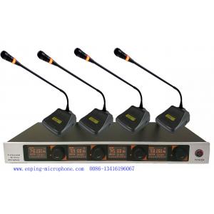 China UM-4000/3  four channels VHF meeting wireless microphone with screen  / micrófono / good quality supplier
