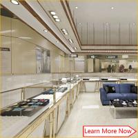 Fashion shopping mall gold jewelery showcase,cabinet design showcase for jewlery stores