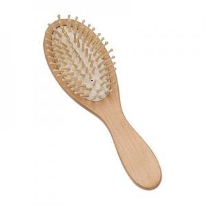 Natural Wooden Hair Brush Durable Head Scalp Massager 23cm Length
