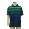 Formal Mens Polo T Shirts Yarn Dye Stripes With Fader Colors Eco Friendly
