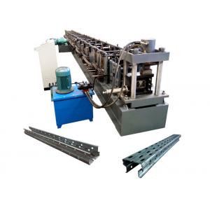 380V / 50Hz Cable Tray Roll Forming Machine For Shelving Upright Column Making