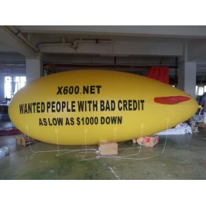 China inflatable air yellow blimp with red wings for sale supplier