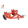 Red Underground Cable Installation Tools For Short Distance Transport Cable Drum