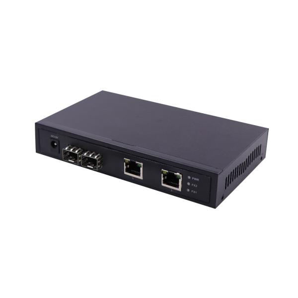 5V1A 4 Port Fiber Optic Switch Unmanaged With SFP Slots 10/100/1000M