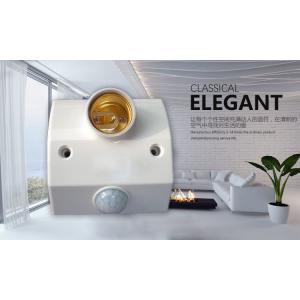 Intelligent E27 Lamp Holder , 140 Degrees Screw Bulb Holder Low Power Dual Wire