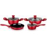 Aluminum forged induction color ceramic coating nonstick cookware set