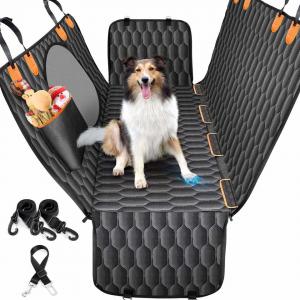 Dog Seat Cover Car Seat Cover for Pets 100%Waterproof Pet Seat Cover Hammock 600D Heavy Duty Scratch Proof Nonslip