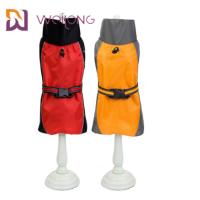 China Low Permeability Reflective Stripe Buckle Dog Rain Suit Large Dog Raincoat on sale
