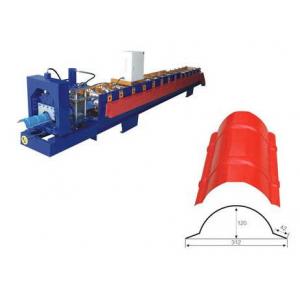 China Steel Ridge Cap Roll Forming Machine , Sheet Metal Forming Equipment supplier