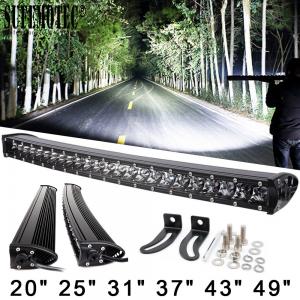 3D 120W 150W 180W 240W Super Slim Single Row Curved Led Light Bar Combo Beams For 4x4 Offroad SUV 4WD ATV Driving Work L