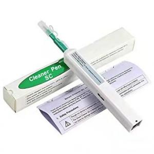 China Green 2.5mm One Click Fiber Optic Cleaner Pen SC ST FC Connector supplier