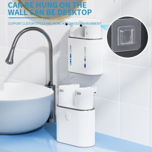 China Portable Automatic Foaming Soap Dispenser 400MLX2 Capacity Sensor Soap Dispenser Automatic Kitchen Liquid Soap Dispensers wholesale