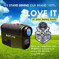 China 1500M 6X 25MM Military Green Golf Laser Rangefinder For Hunting on sale