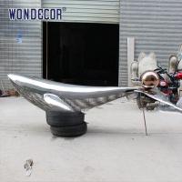 China Large Abstract Animal Stainless Steel Outdoor Art Whale on sale
