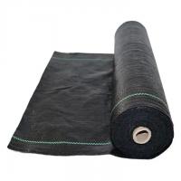 China Black PP Woven Geotextile For Road Construction Environment Friendly on sale