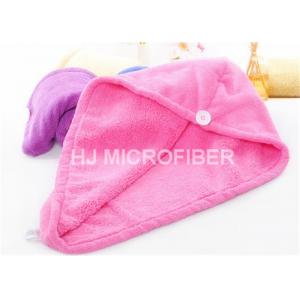 China Tuban MicrofiberのBathタオル、80%ポリエステル容易なクリーニングを乾燥するピンクの毛 supplier