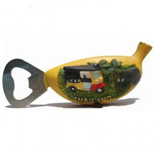 Resin bottle opener banana shape fridge magnet souvenir