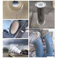 China 92% 95% Alumina Ceramic Lined Project Pipe With Impact Resistance on sale