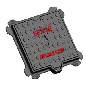 China Double Sealed Manhole Cover C250 Ductile Iron Kerb-side Channel Of Roads supplier