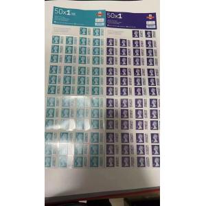 Custom Order Accepted Postage Stamp Label 50 Labels Per Roll