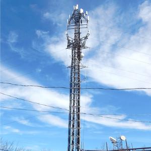 Transmission Distribution Electric Cable Tower 100m High Mast Angular Steel