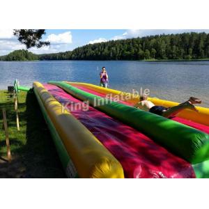 China Colorful Eye-Catching Inflatable Water Slide For Children 15*3m / Inflatable Playground supplier