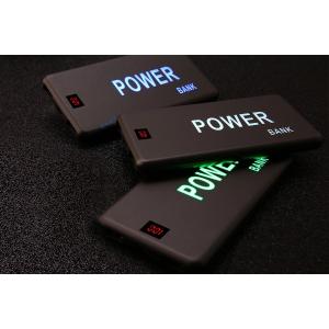 Custom Laser LED Logo Flashing Light Portable Mobile Power Bank 5000mAh for Promotional gift