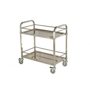 Stainless Steel Kitchen Equipment , 2 / 3 Tiers Mobile Stainless Steel Kitchen Cart