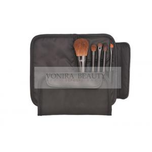 China Natural Animal Hair Travel Size Makeup Brushes Cruelty Free 5Pcs supplier